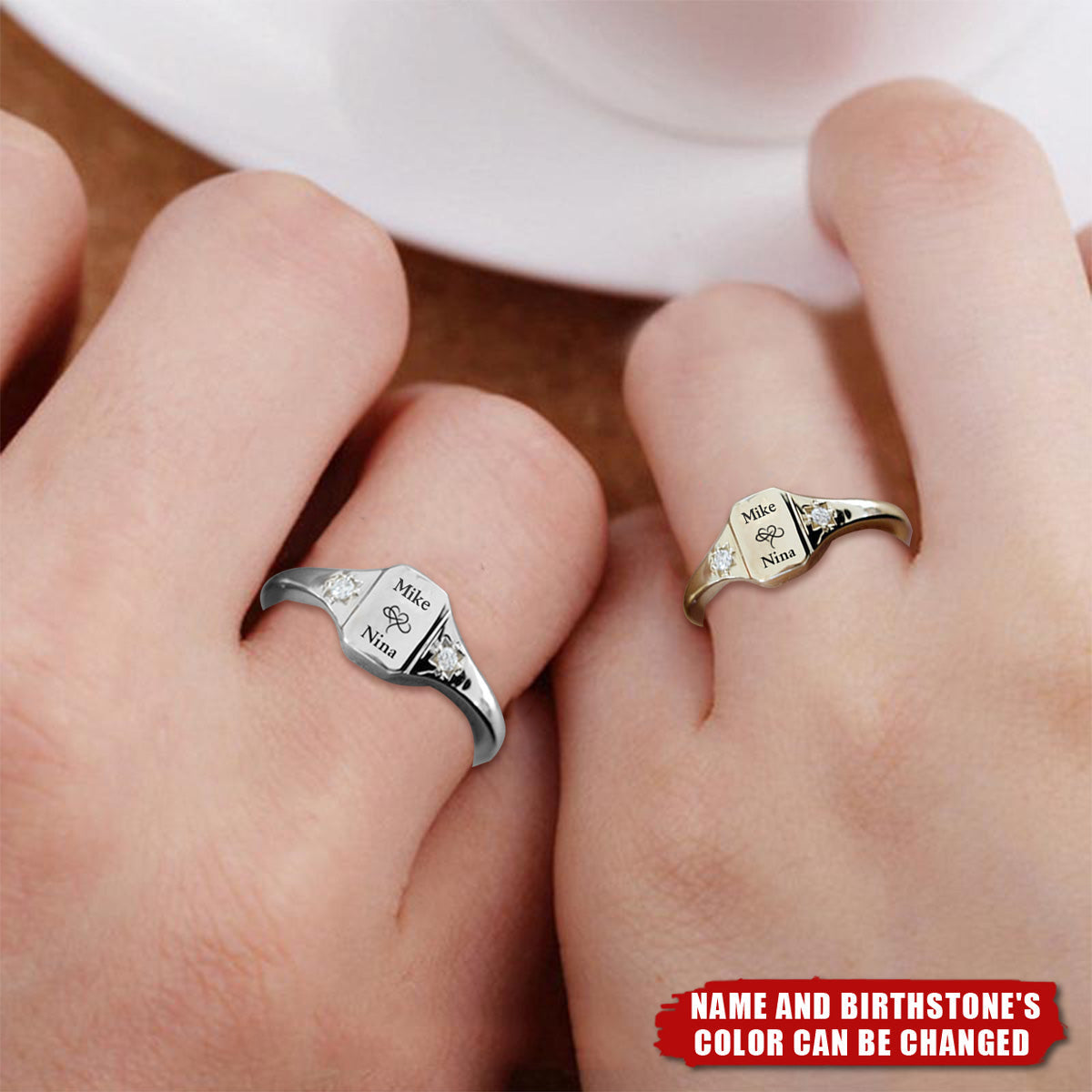 Cặp đôi - Vòng tay trái tim tùy chỉnh - Vòng tay trái tim hình ảnh cá nhân