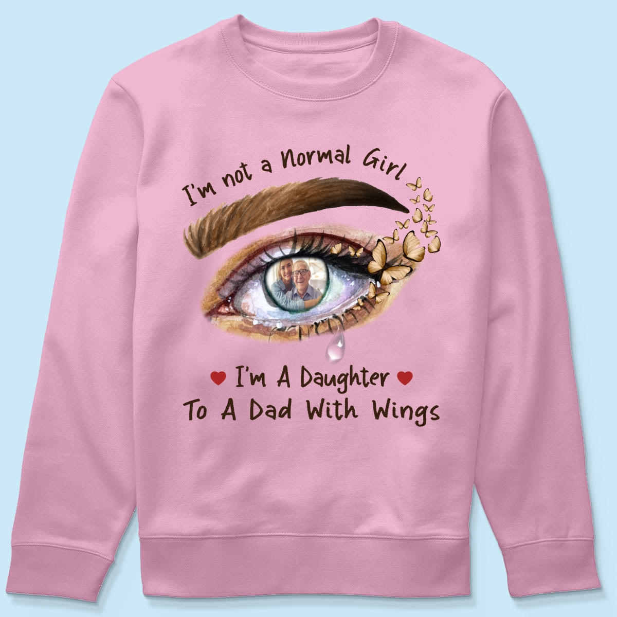 A Daughter To A Dad With Wings Personalized Memorial Shirt