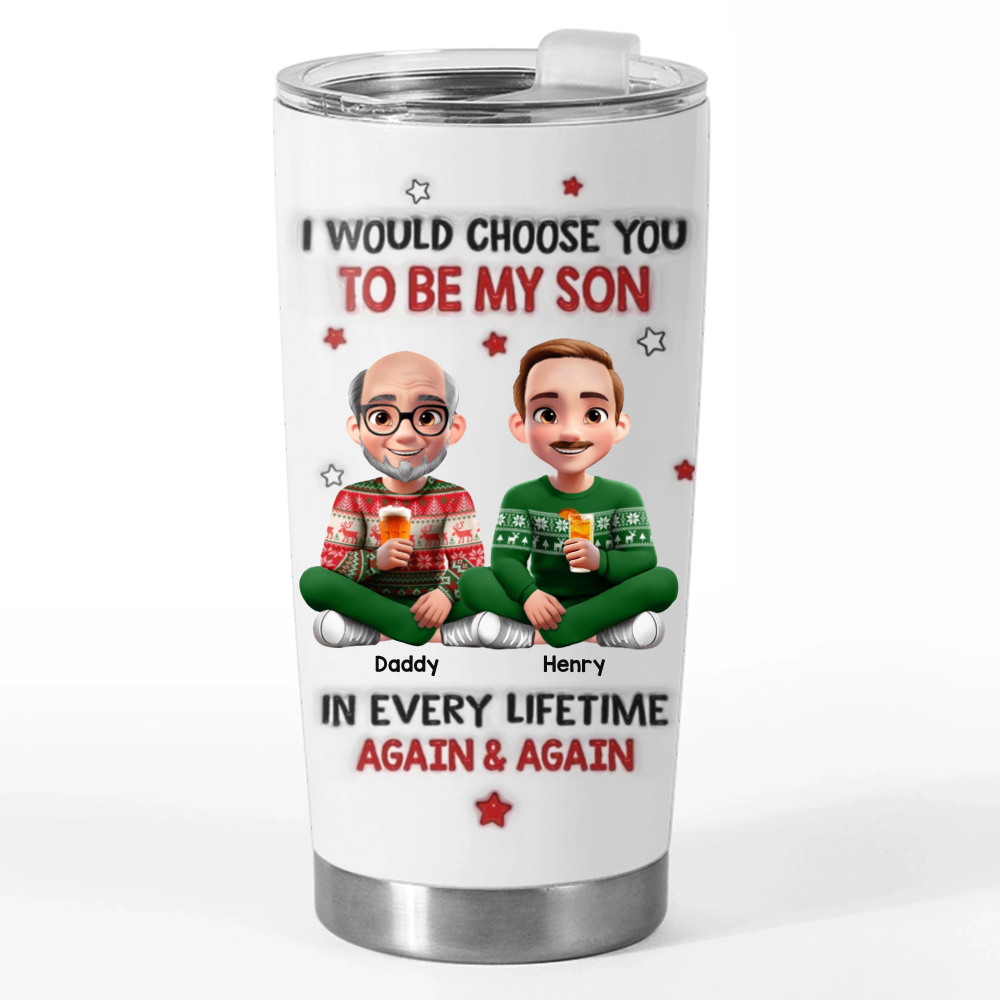 Custom Tumbler - Personalized Birthday Gifts For Mom, Dad, Son - My Son My Forever Gift