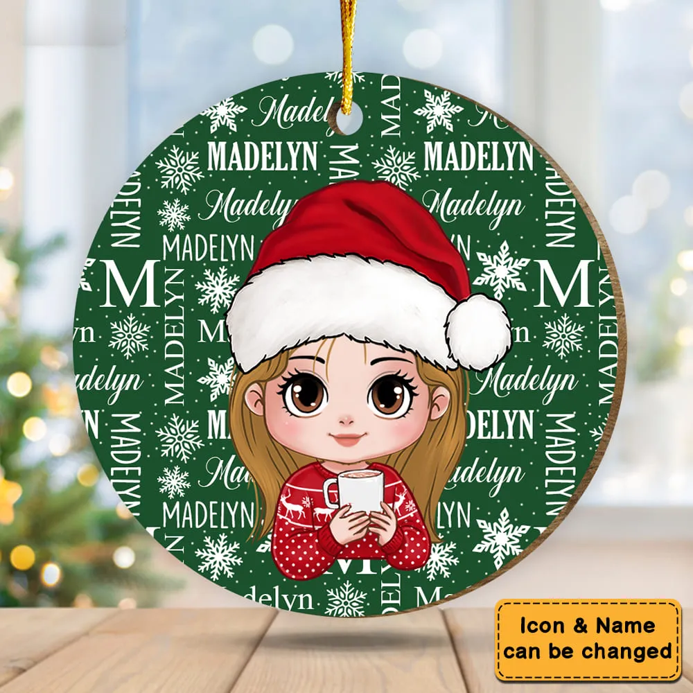 Personalized Gift For Granddaughter Name MDF Acrylic Ornament