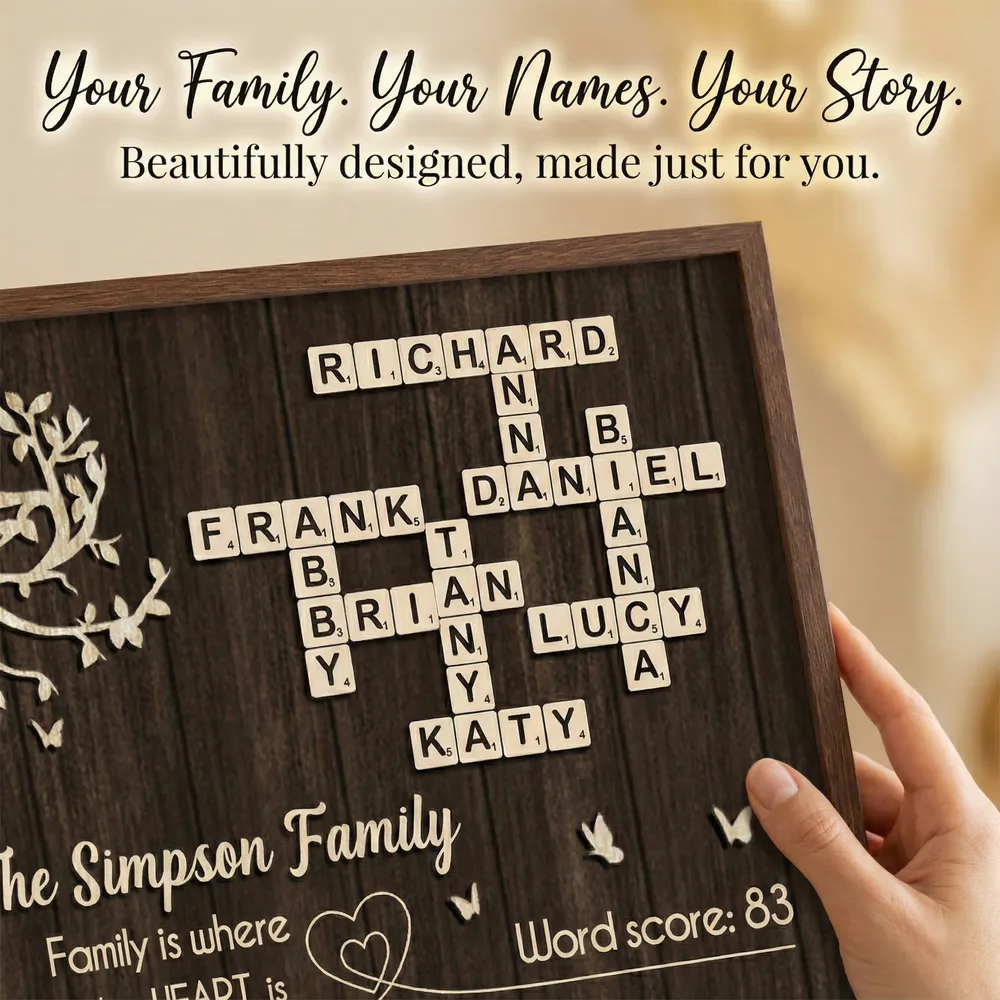 Family is Where the Heart is - Personalized Poster - Sentimental Gift for Loved Ones