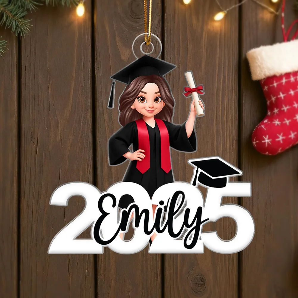 Graduation New Chapter - Personalized Acrylic Ornament - Christmas Gift Graduation Gift For Senior