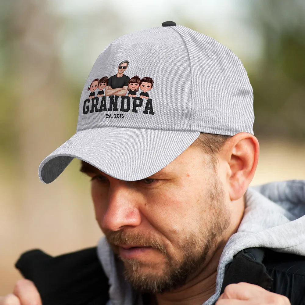 Grandpa Est Date Personalized Classic Cap