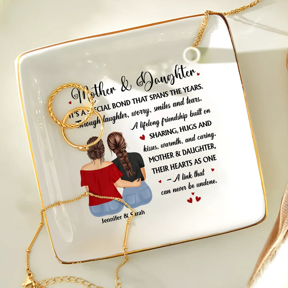 Mother & Daughter A Special Bond That Spans The Years - Personalized Ring Dish