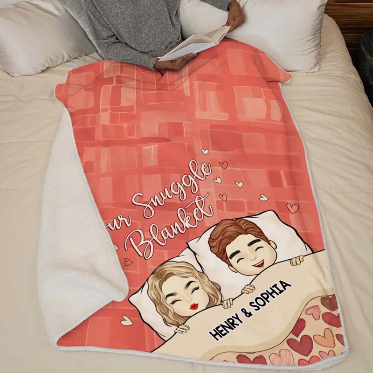 Our Love Nest - Couple Personalized Custom Blanket - Gift For Husband Wife, Anniversary