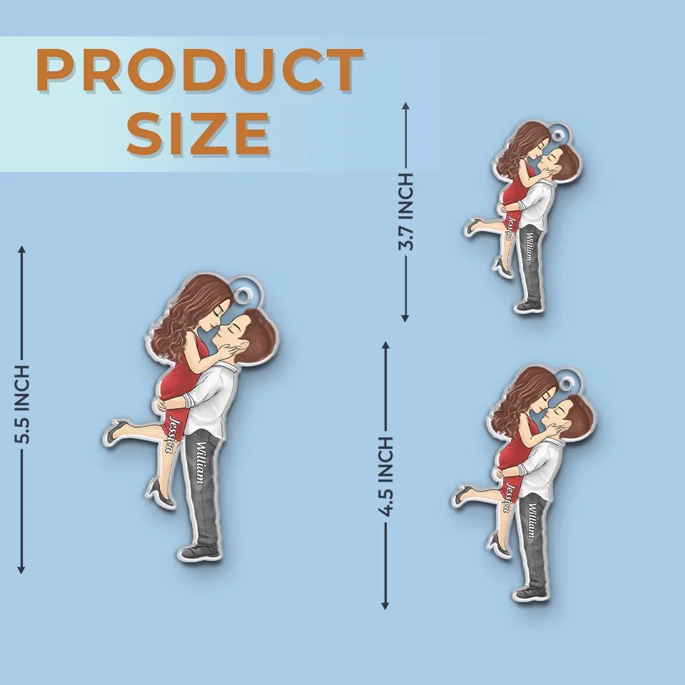 Our Love Is A Beautiful Symphony - Couple Personalized Custom Car Ornament - Acrylic Custom Shaped - Gift For Husband Wife, Anniversary, LGBTQ+