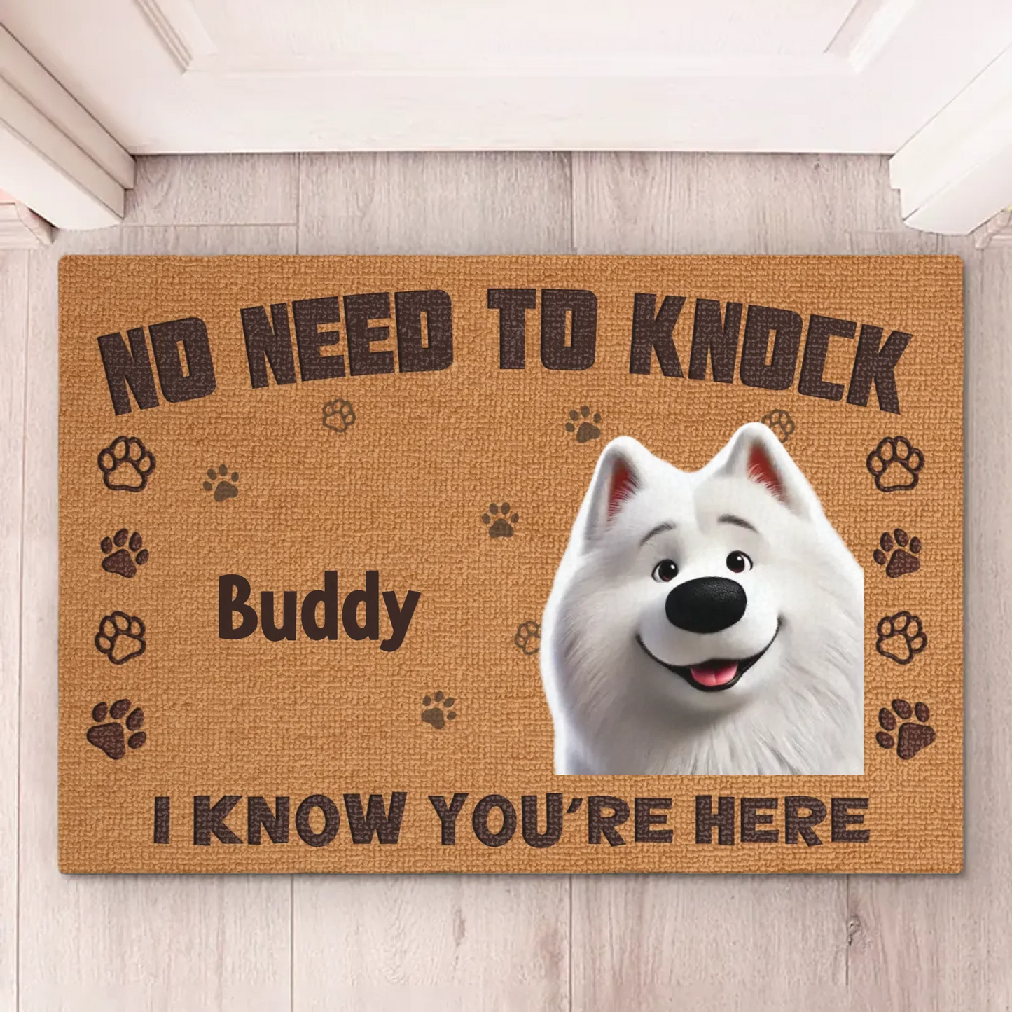 Home Protected By Paws - Dog Personalized Custom Home Decor Decorative Mat - House Warming Gift For Pet Owners, Pet Lovers