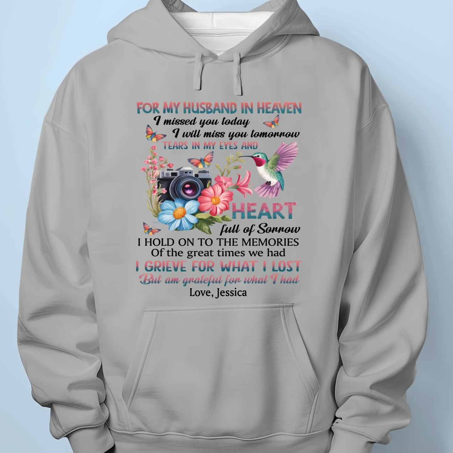 Missing You Every Day, Loving You Always - Memorial Personalized Custom Unisex T-shirt, Premium T-shirt, Hoodie - Sympathy Gift For Family Members