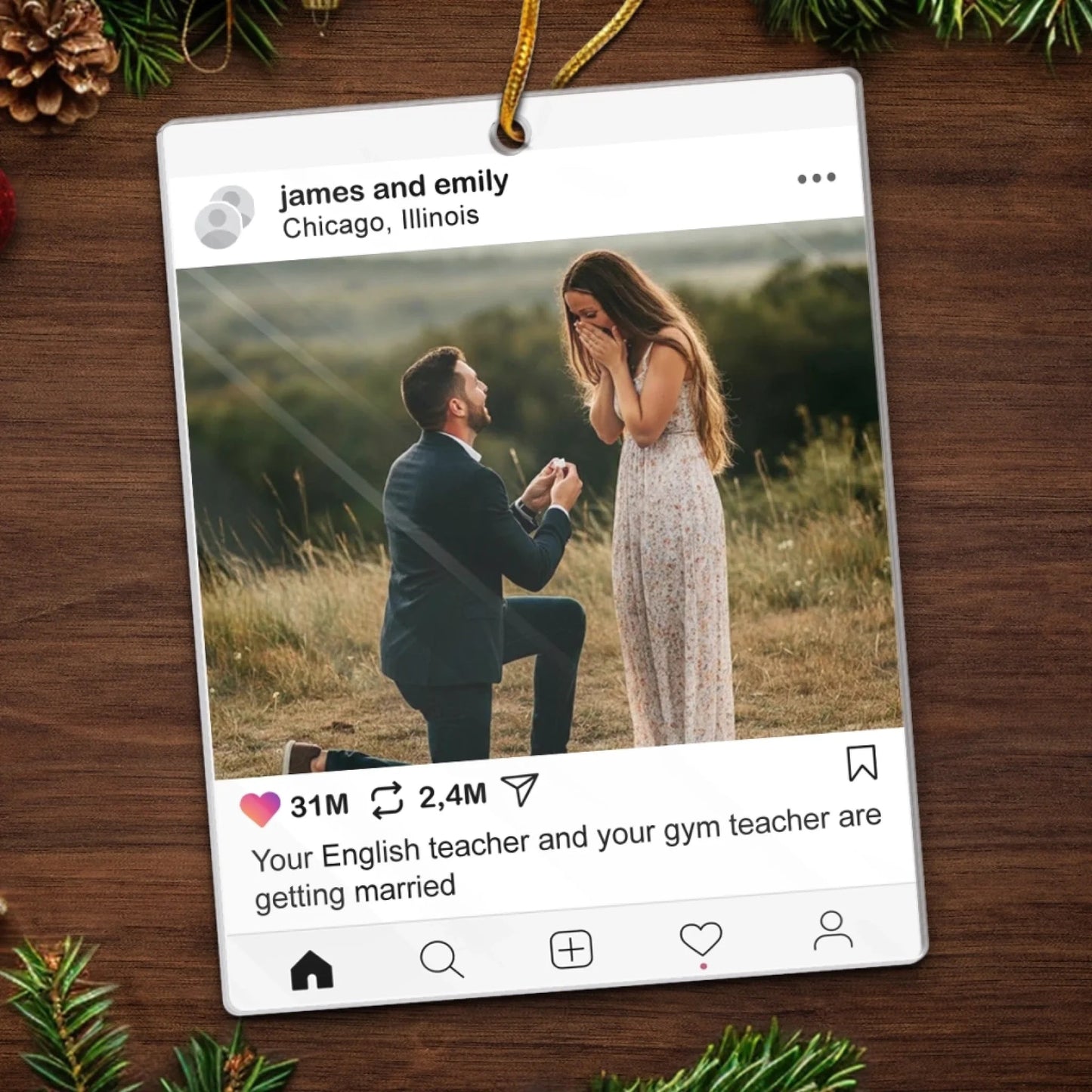 Gia Đình - Hồng Y Mẹ Bố Bà Ông Nội Hồng Y Vòng Tròn Trang Trí