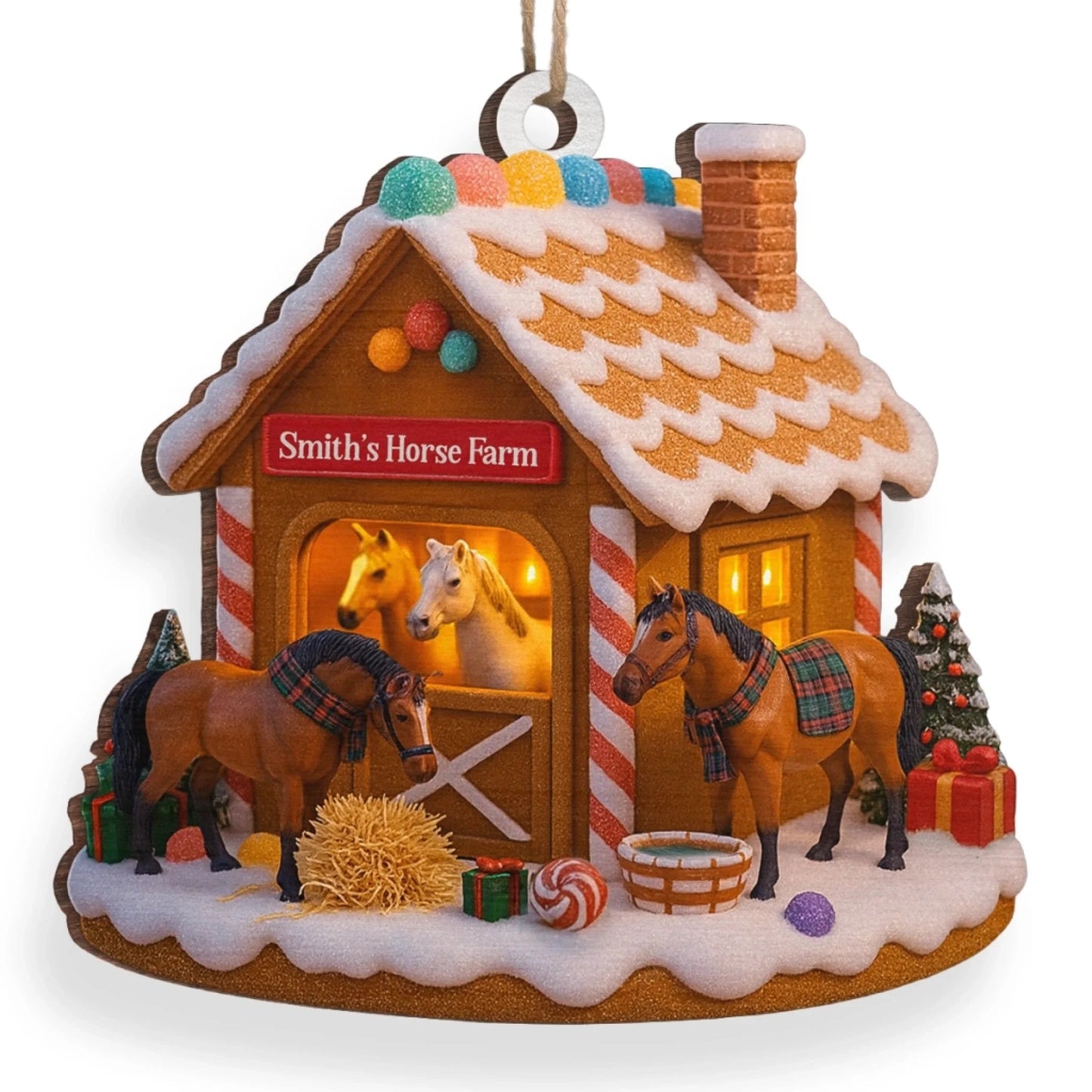 Gia Đình - Hồng Y Mẹ Bố Bà Ông Nội Hồng Y Vòng Tròn Trang Trí