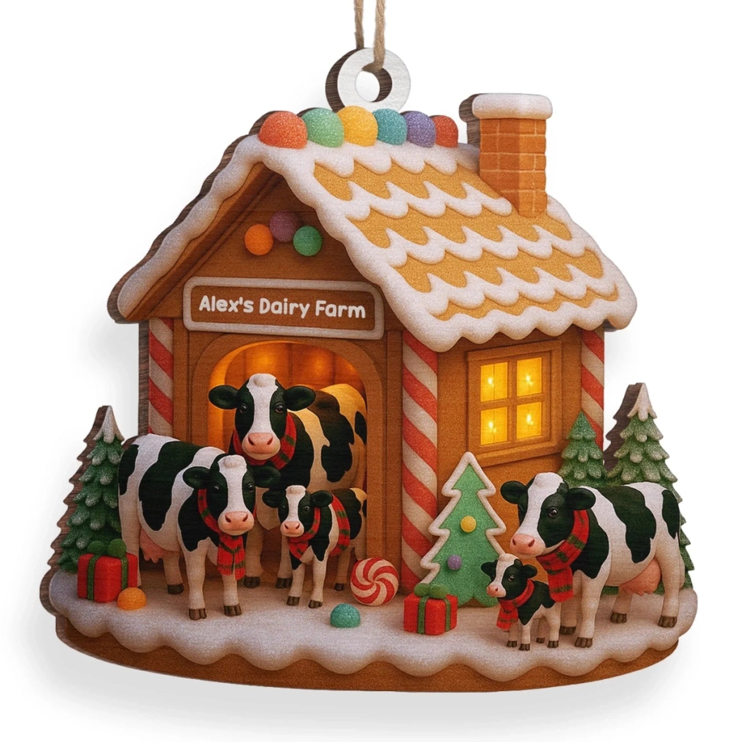 Gia Đình - Hồng Y Mẹ Bố Bà Ông Nội Hồng Y Vòng Tròn Trang Trí