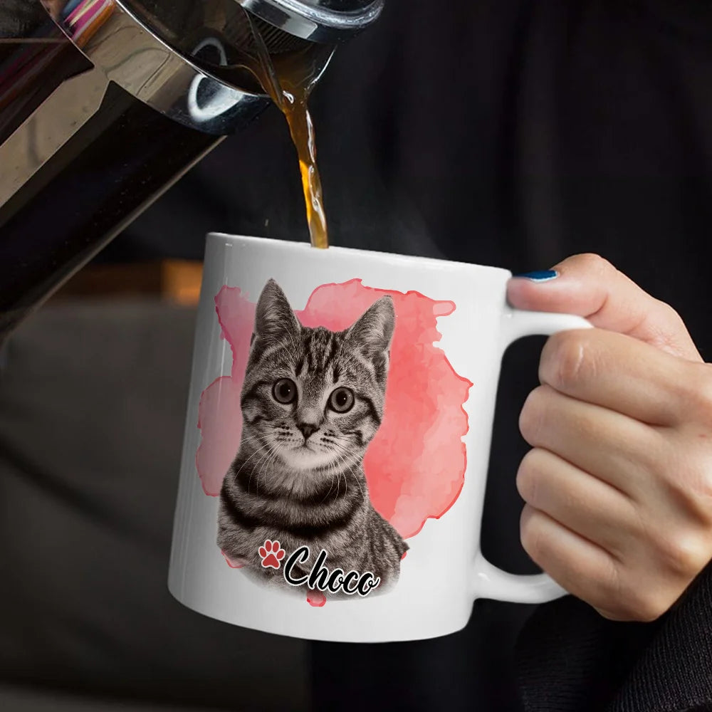 Custom Photo Dog Cat Pet - Personalized Mug