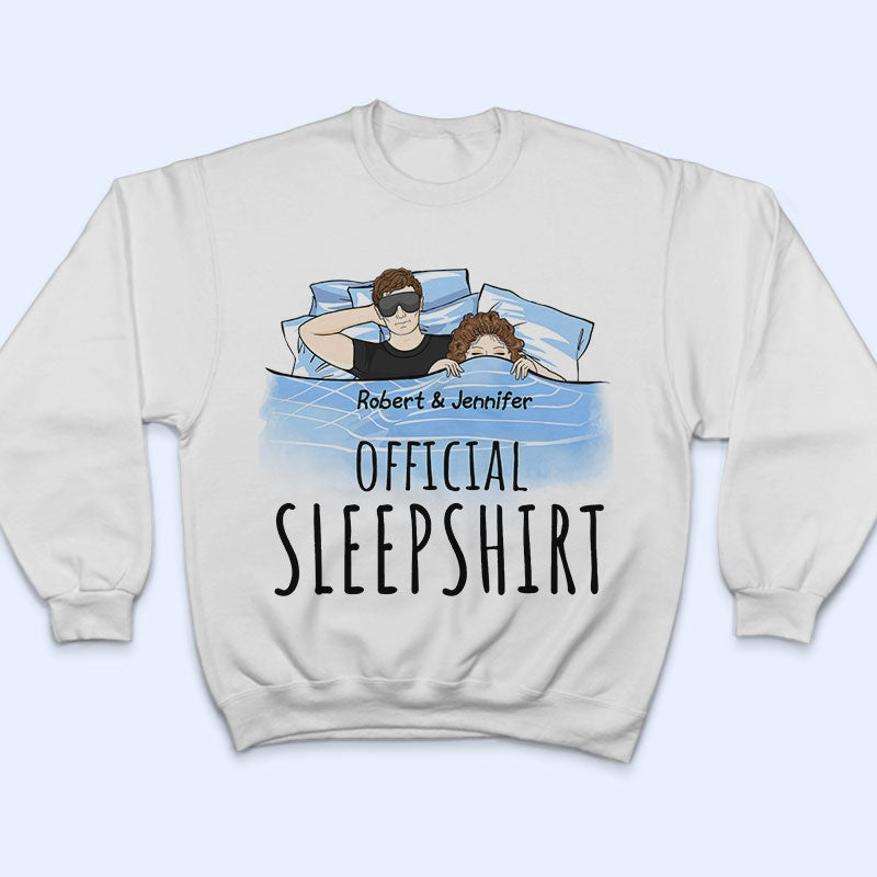 Official Sleepshirt Couple In Bed - Personalized Custom T Shirt