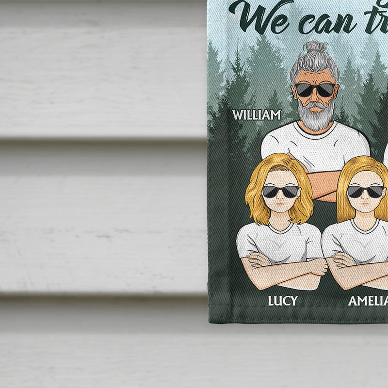 Campfire Family And Marshmallows Get Toasted Camping - Gift For Family - Personalized Custom Flag