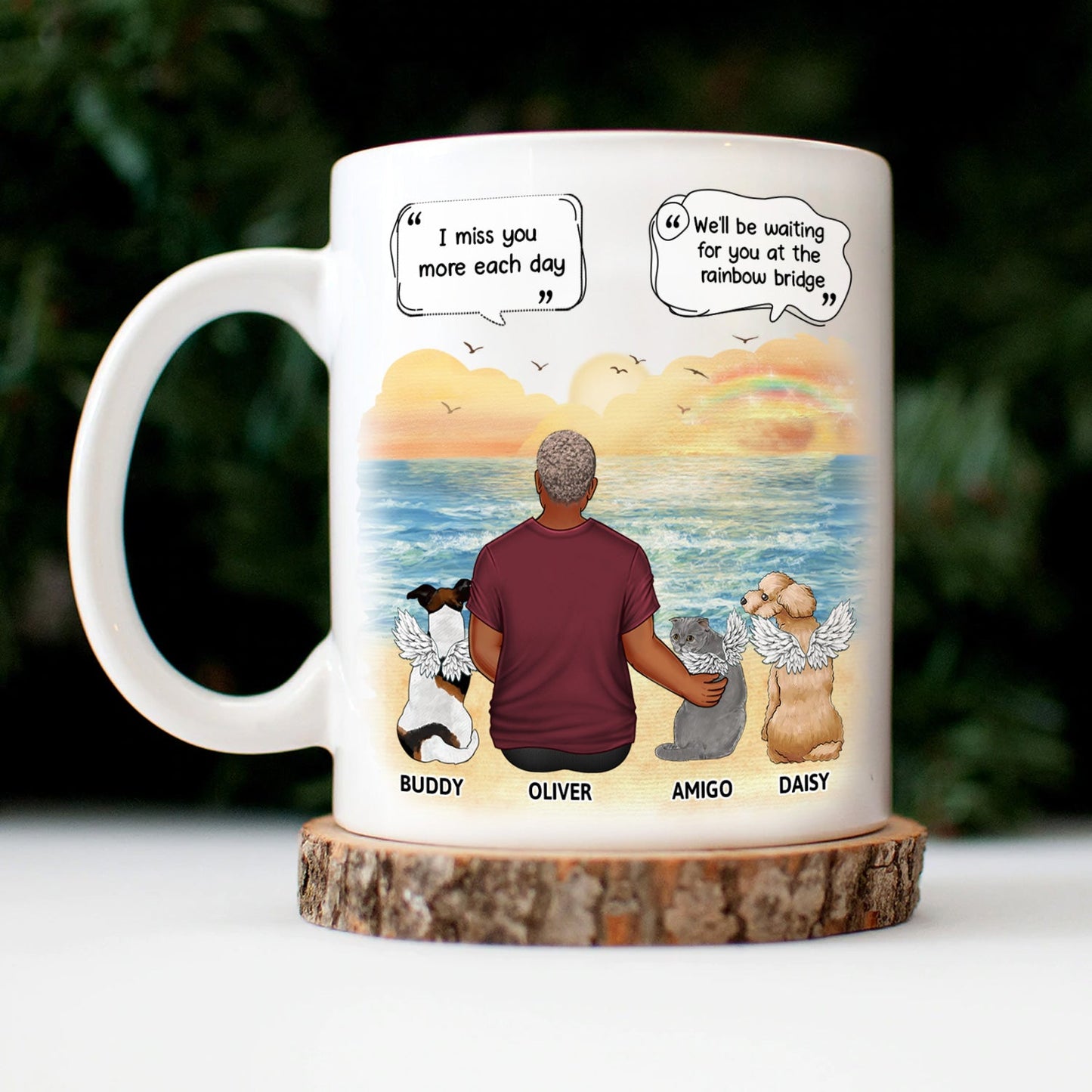 I Miss You - Memorial Gift For Dog Lovers, Dog Mom, Dog Dad - Personalized Mug