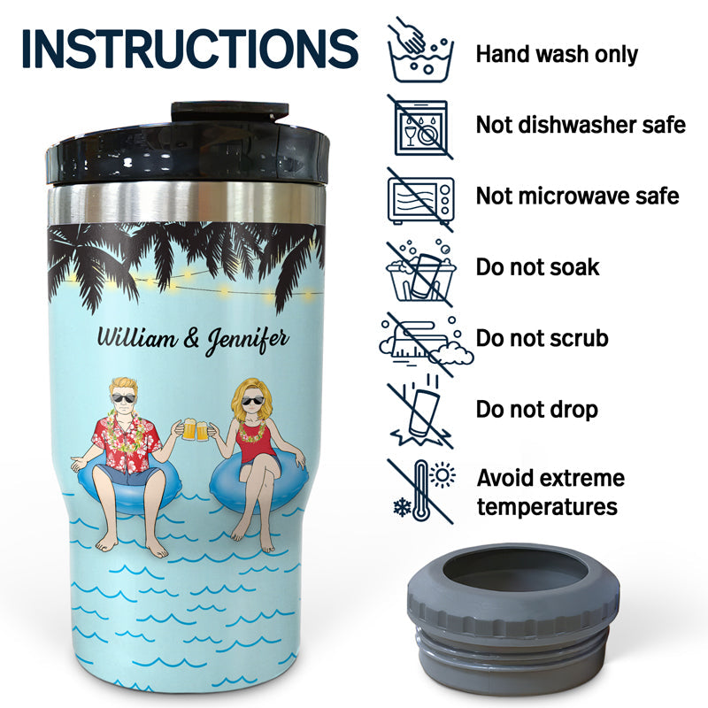 A Little Bit Of Crazy And A Whole Lot Of Love - Gift For Couple - Personalized Custom Triple 3 In 1 Can Cooler