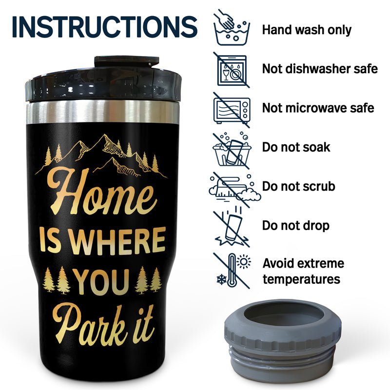 You & Me We Got This Husband And Wife Camping Partners For Life - Gift For Couples - Personalized Custom Triple 3 In 1 Can Cooler