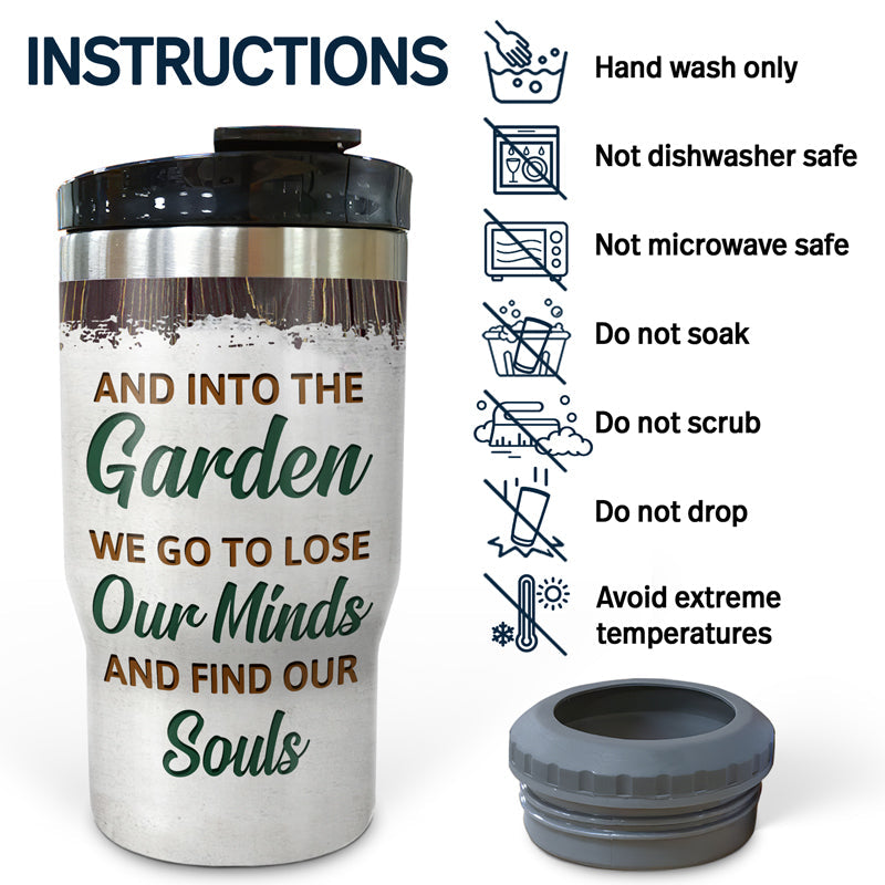 Gardening Couple Husband & Wife Drinking Buddies For Life - Gift For Garden Lovers - Personalized Custom Triple 3 In 1 Can Cooler