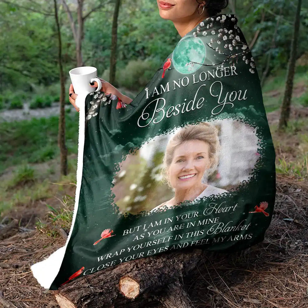 Custom Photo A Hug From Heaven When You Really Miss Me Memorial - Personalized Fleece Blanket