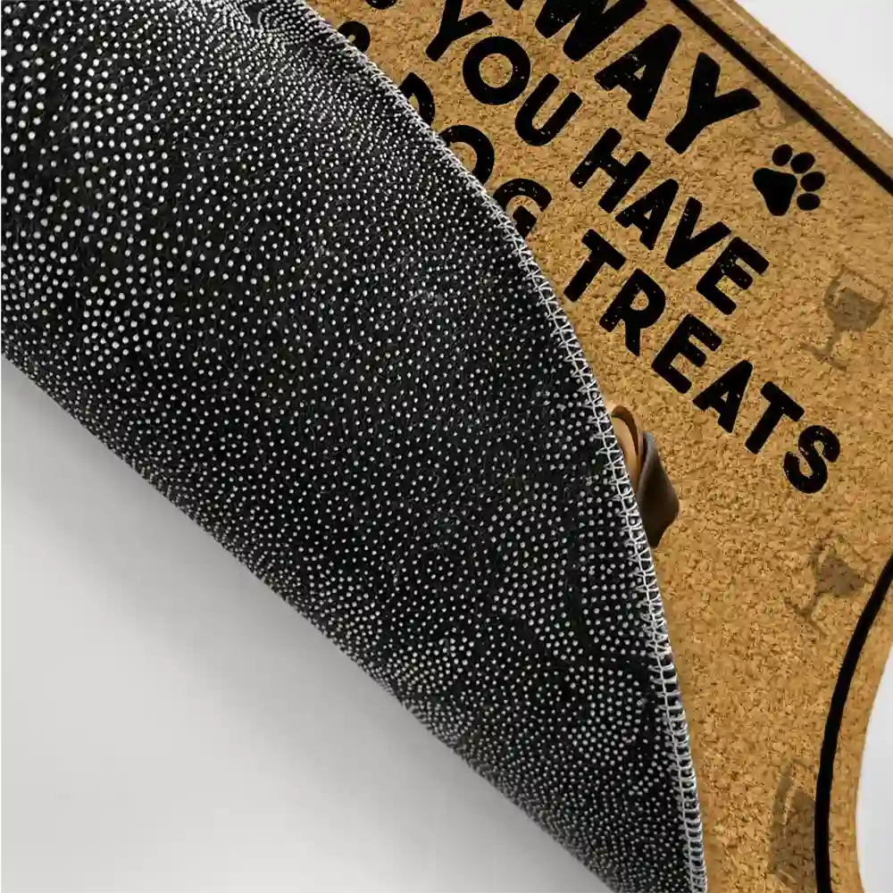 Go Away Unless You Have Alcohol And Dog Treats 3D Effect - Personalized Doormat