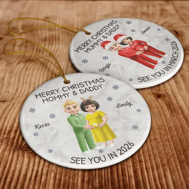 Gia Đình - Hồng Y Mẹ Bố Bà Ông Nội Hồng Y Vòng Tròn Trang Trí