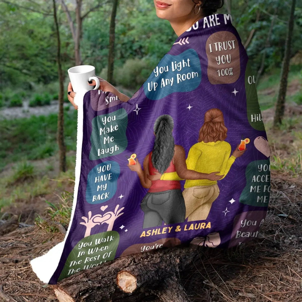 Bestie - 10 Reasons Why You Are My Bestie - Personalized Blanket (VT) Blanket The Next Custom Gift