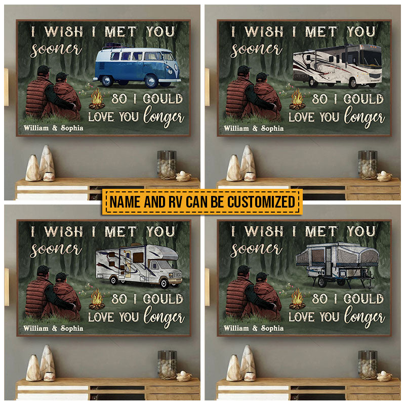 Camping Couple I Met You Sooner You Custom Poster