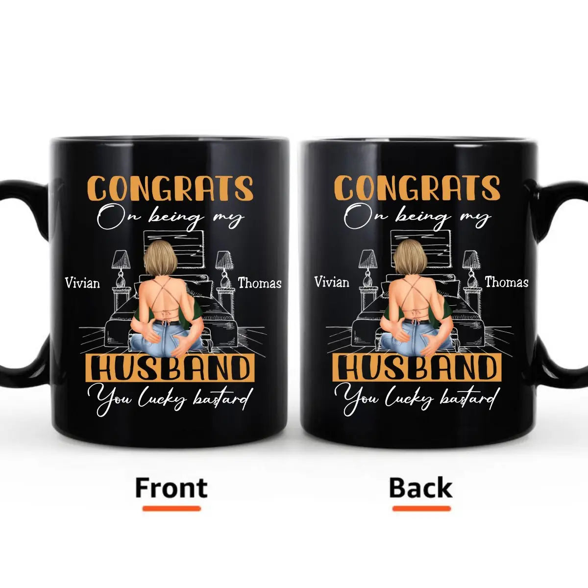 Couple - Congrats On Being My Husband - Personalized Mug (SA) - The Next Custom Gift Mug
