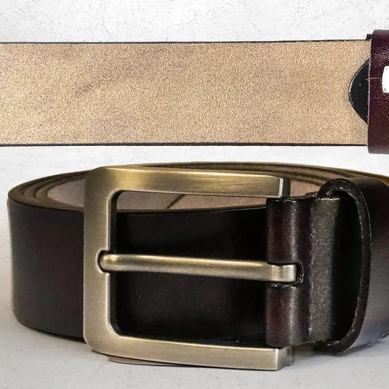 Couple - To Husband, Boyfriend I'm Proud Of You - Personalized Engraved Leather Belt - The Next Custom Gift Leather Belt