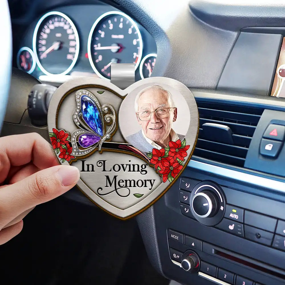 Custom Photo Family Memorial I'm Always With You - Personalized Custom Shaped Car Visor Clip
