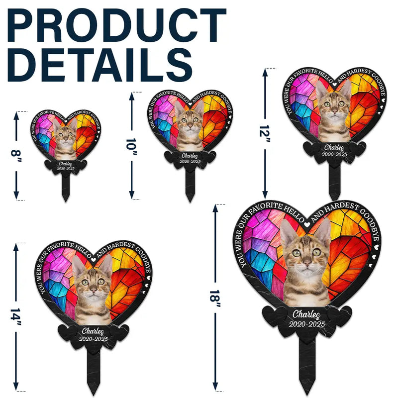 Custom Photo Once By My Side Forever In My Heart - Personalized Metal Garden Stake