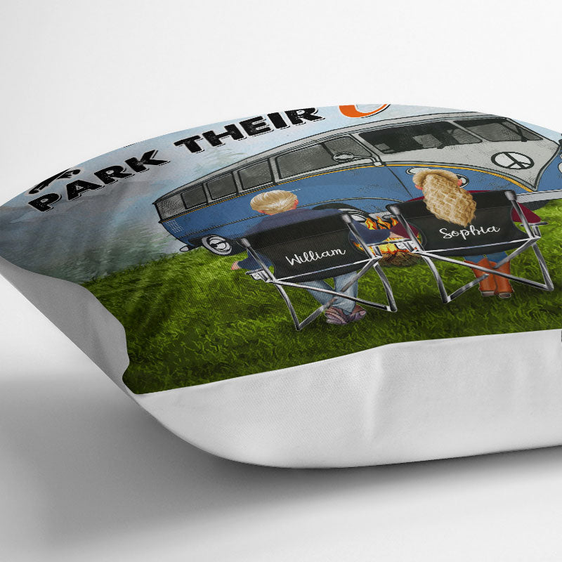Let's Sit By The Campfire Camping - Personalized Custom Pillow