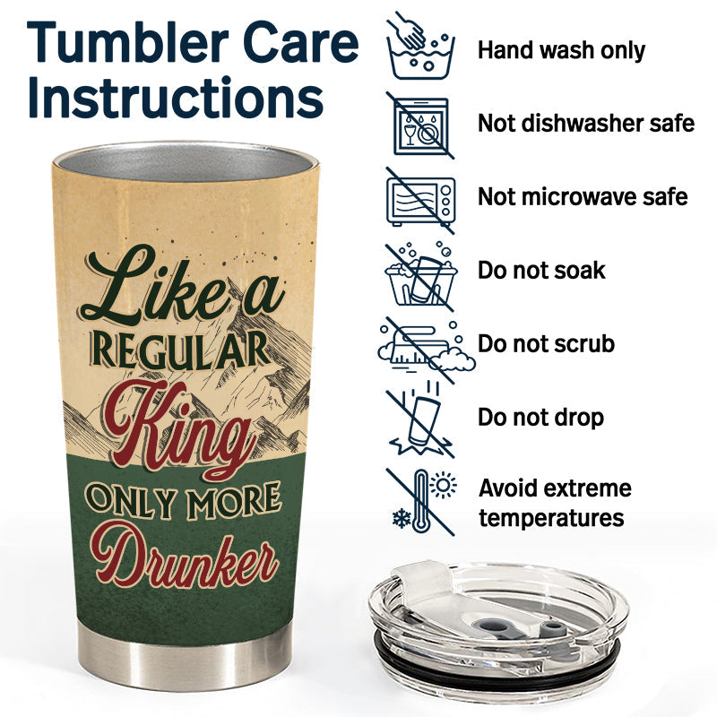 Only More Drunker - Gift For Camping Lovers - Personalized Custom Tumbler