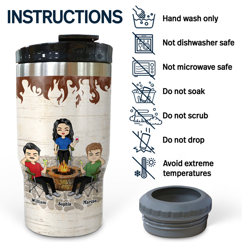 Chance With Drinking - Gift For Chilling Friends - Personalized Custom Triple 3 In 1 Can Cooler