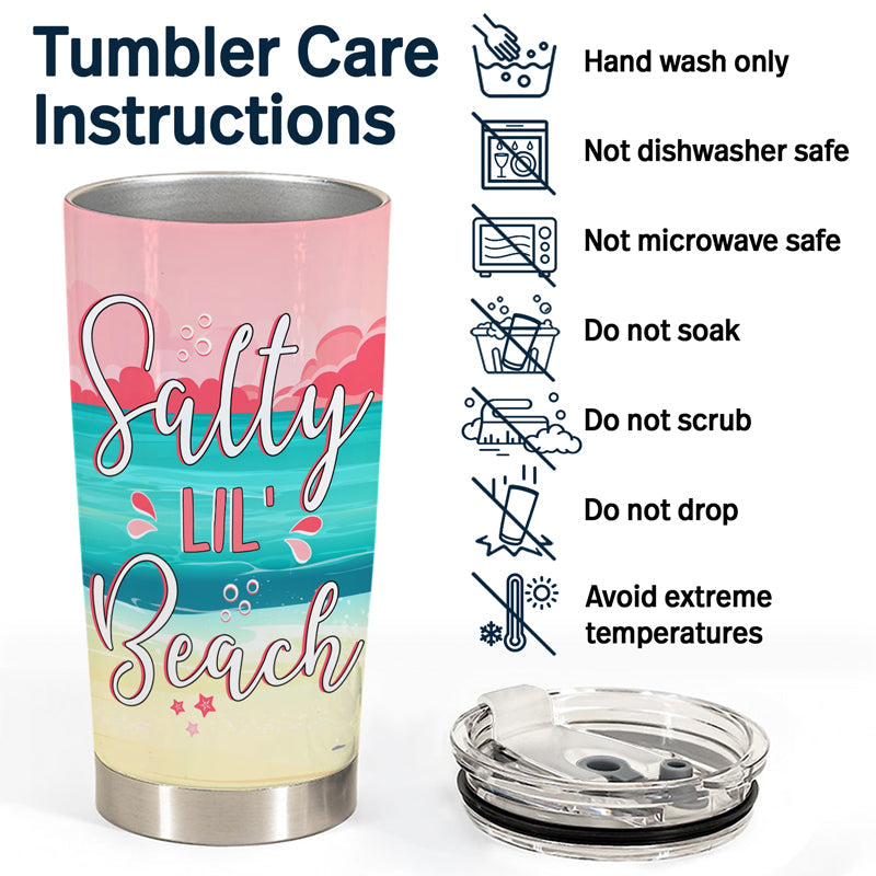 I'm Outdoorsy I Like To Drink On The Beach - Gift For Women - Personalized Custom Tumbler