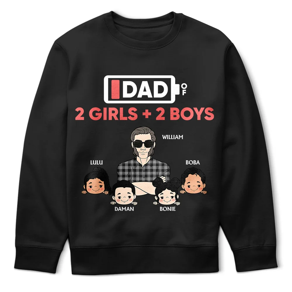 Dad Of Twins - Personalized T Shirt