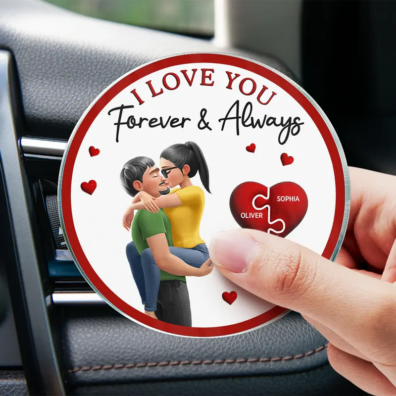 Drive Safe I Love You Couples - Personalized Acrylic Car Vent Clip