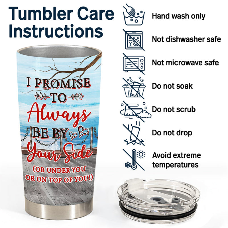 Couple Family Always By Your Side - Personalized Custom Tumbler