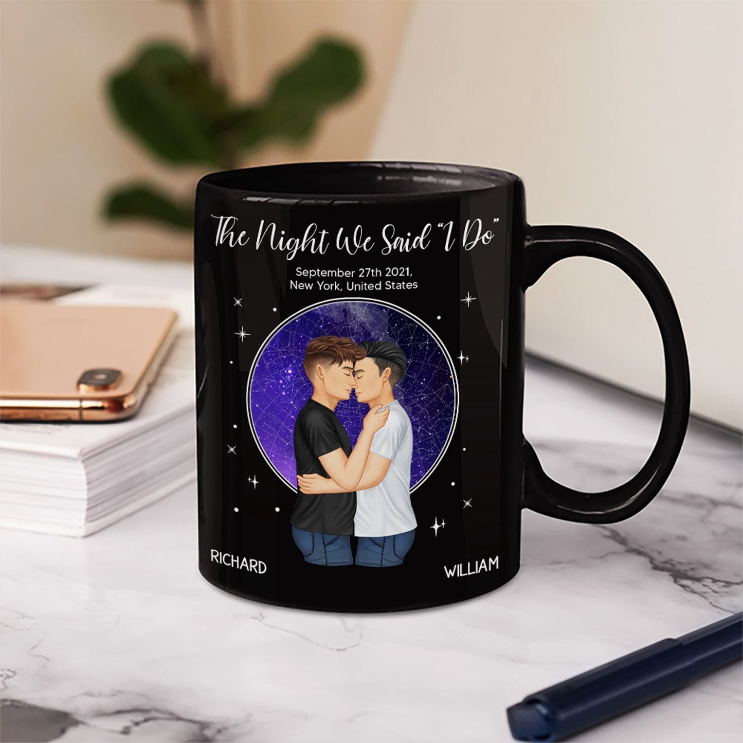 Star Map Couple The Night We Said I Do - Gift For Couples - Personalized Mug