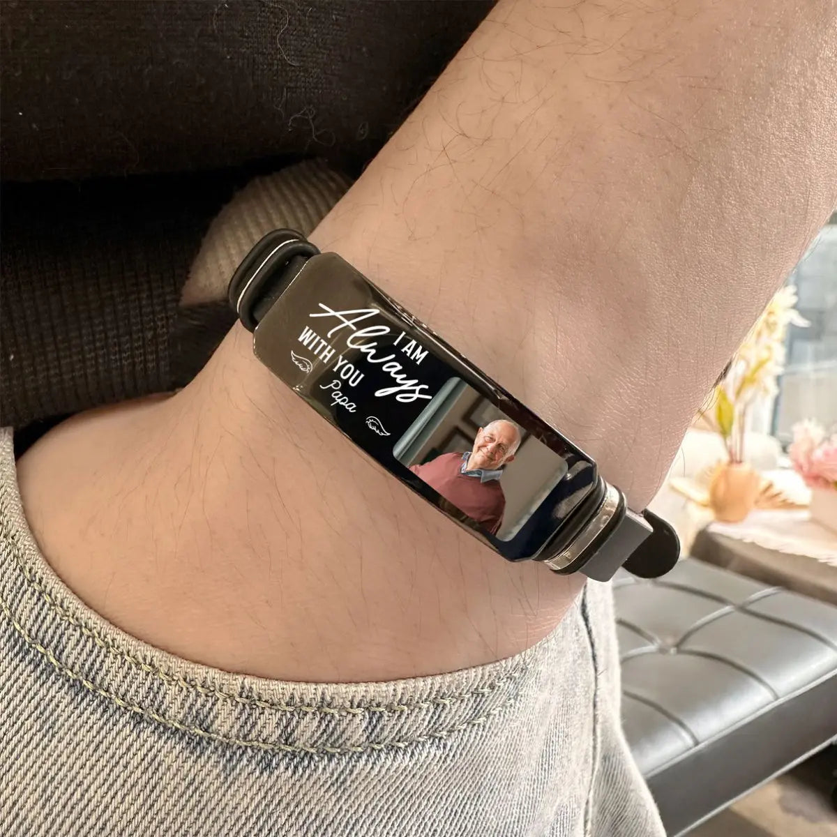 Family - I Am Always With You Memorial Sympathy Gift - Personalized Bracelet - The Next Custom Gift Bracelets