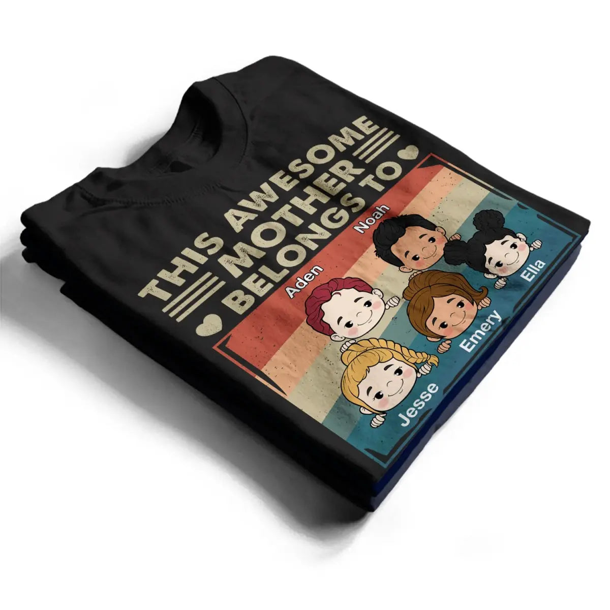 Family - This Awesome Nana Mommy Daddy Belongs To - Personalized T-Shirt Shirts & Tops The Next Custom Gift