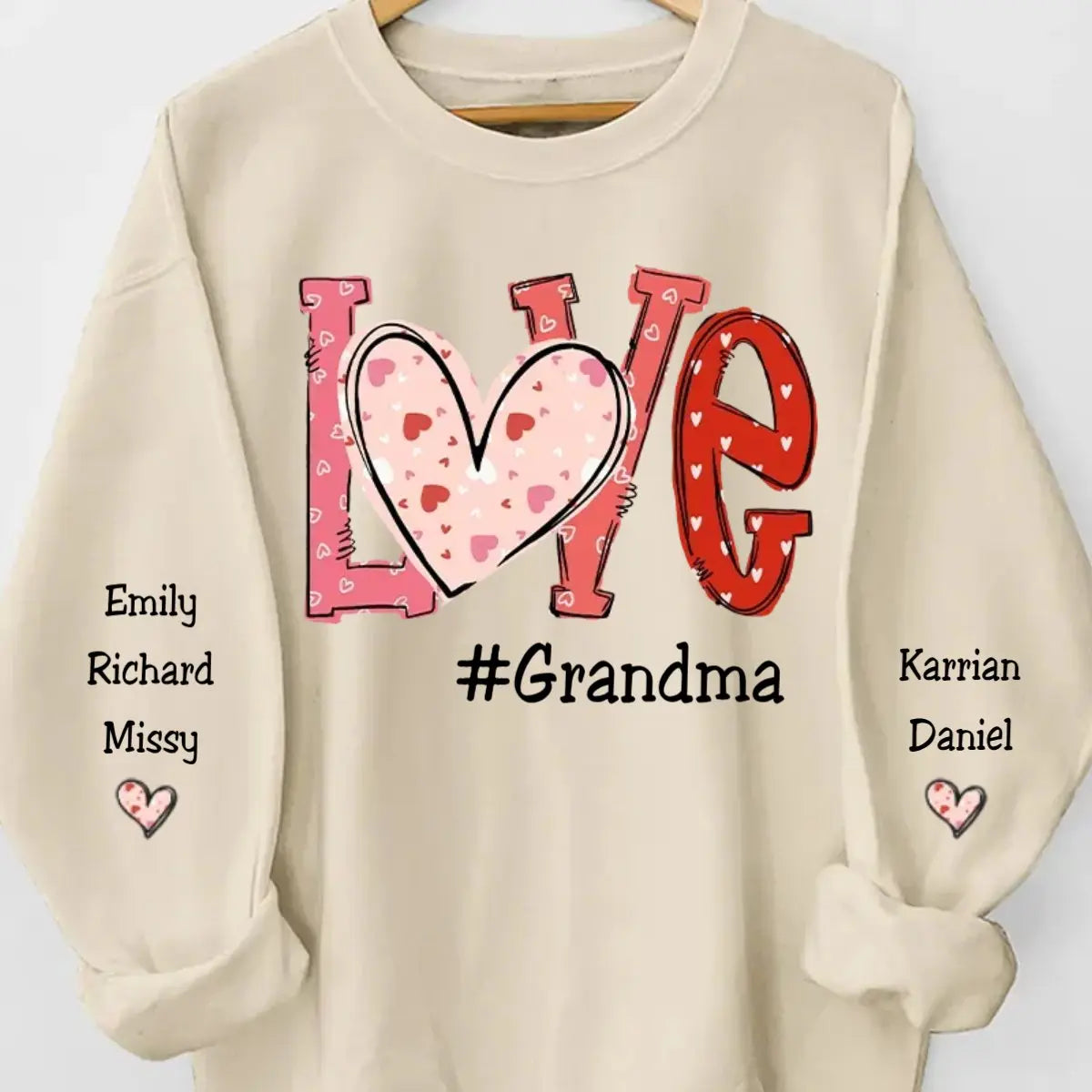 Famiy - First My Grandma Forever My Friend - Personalized Sweatshirt - The Next Custom Gift Sweatshirt