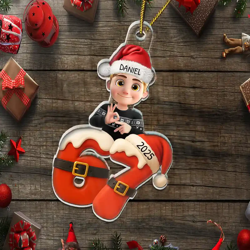 Funny Teen Slang Six Seven - Personalized Custom Shaped Acrylic Ornament