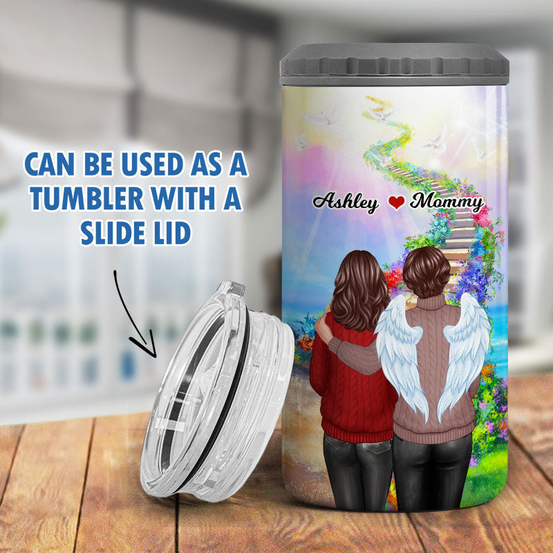 Memorial Heaven Stairway Personalized 4 In 1 Can Cooler