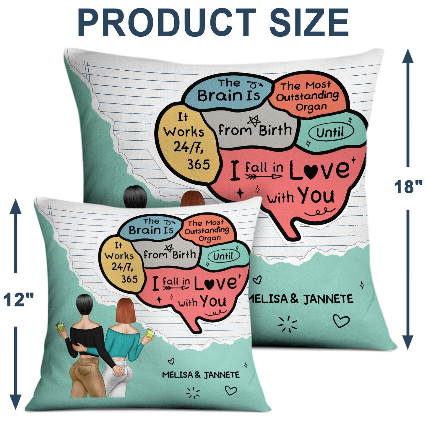 The Most Outstanding Organ - Gift For Couples - Personalized Custom Pillow