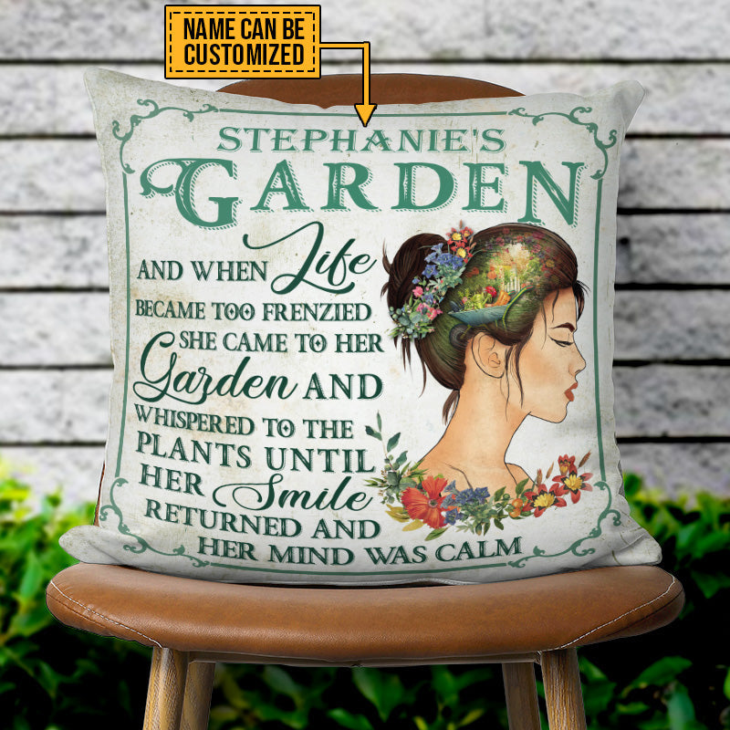 Garden And When Life Became Too Frenzied Custom Pillow