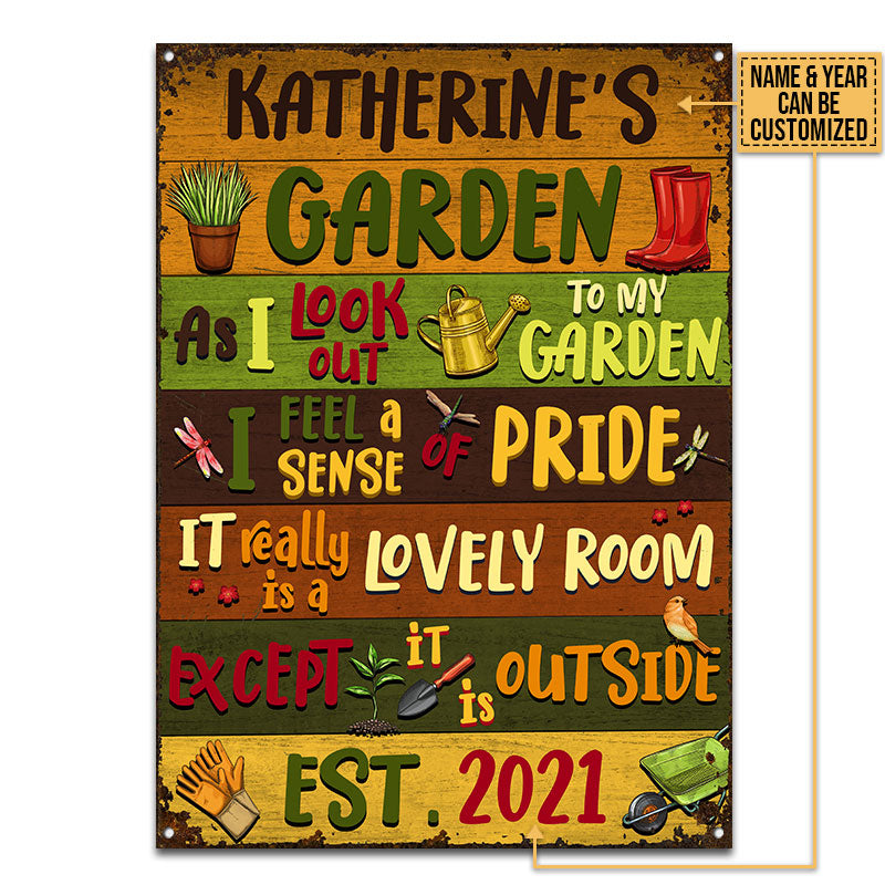 Gardening It Is Outside Custom Classic Metal Signs