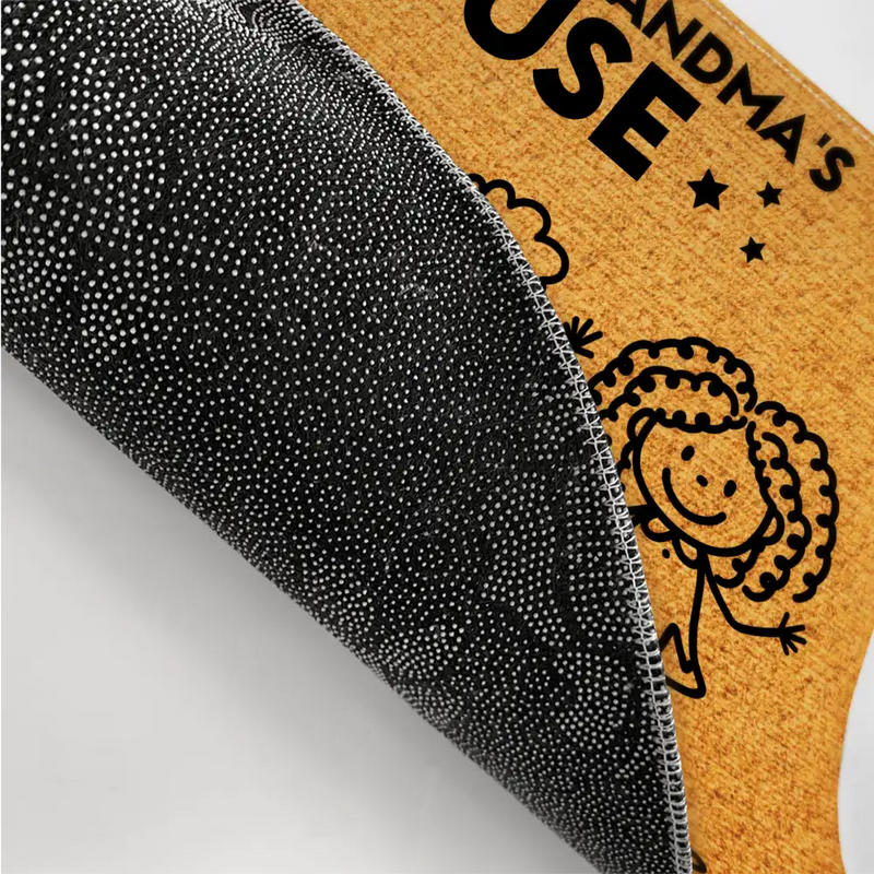 Grandpa & Grandma's House Grandkids Spoiled Here - Personalized Doormat