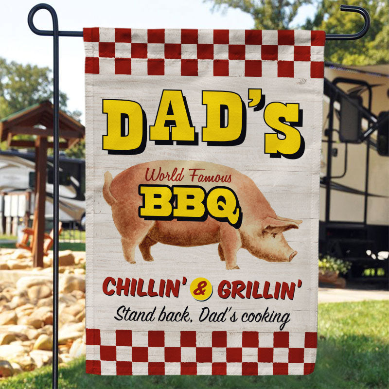 Grilling World Famous BBQ Custom Flag