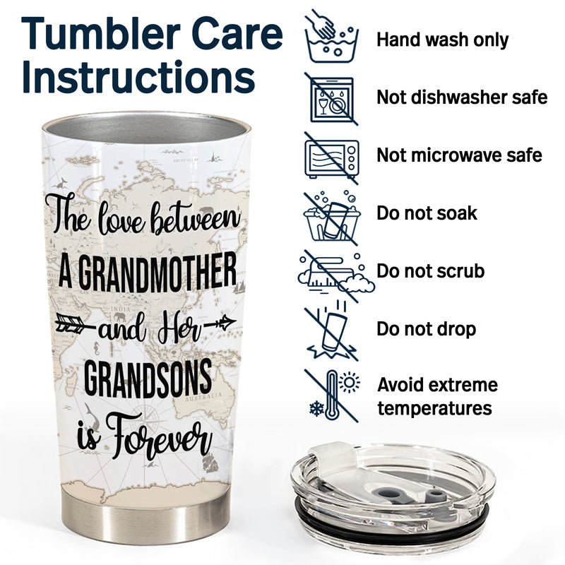 The Love Between Is Forever - Gift For Family - Personalized Custom Tumbler